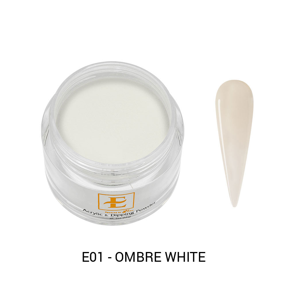 E Acrylic & Dip Powder - #01 Ombre White