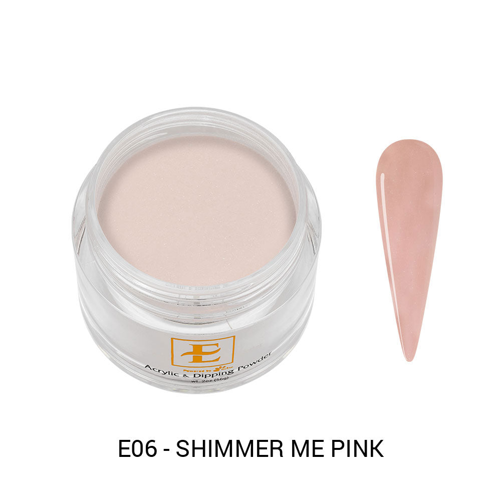 E Acrylic & Dip Powder - #06 Shimmer Me Pink