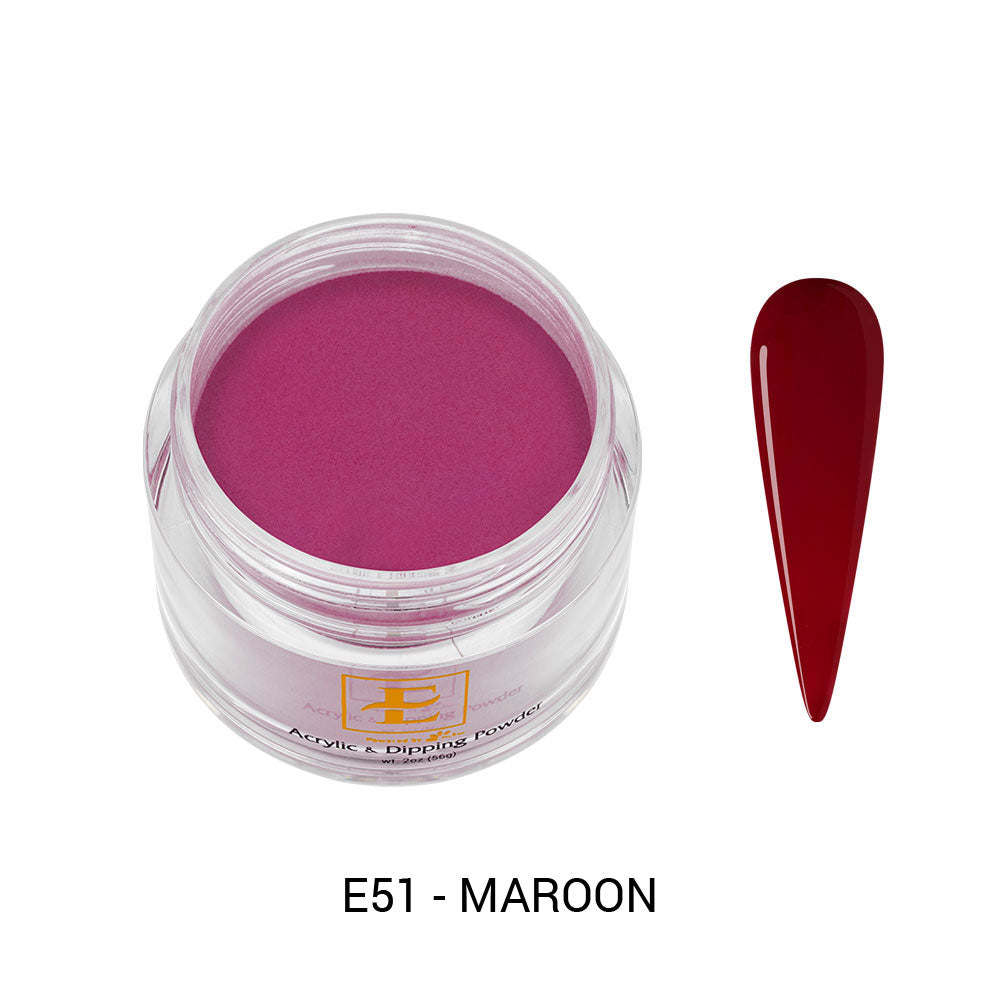 E Acrylic & Dip Powder - #51 Maroon